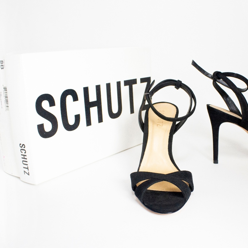 Black Sandal Heel SCHUTZ Brazilian Designer